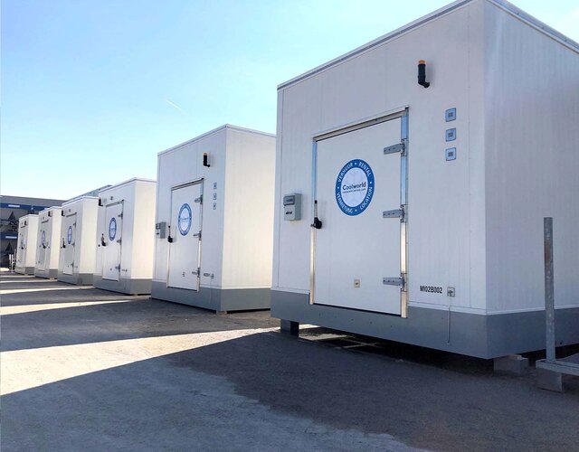 Need a rental freezer rooms? Full service solutions Coolworld Rentals